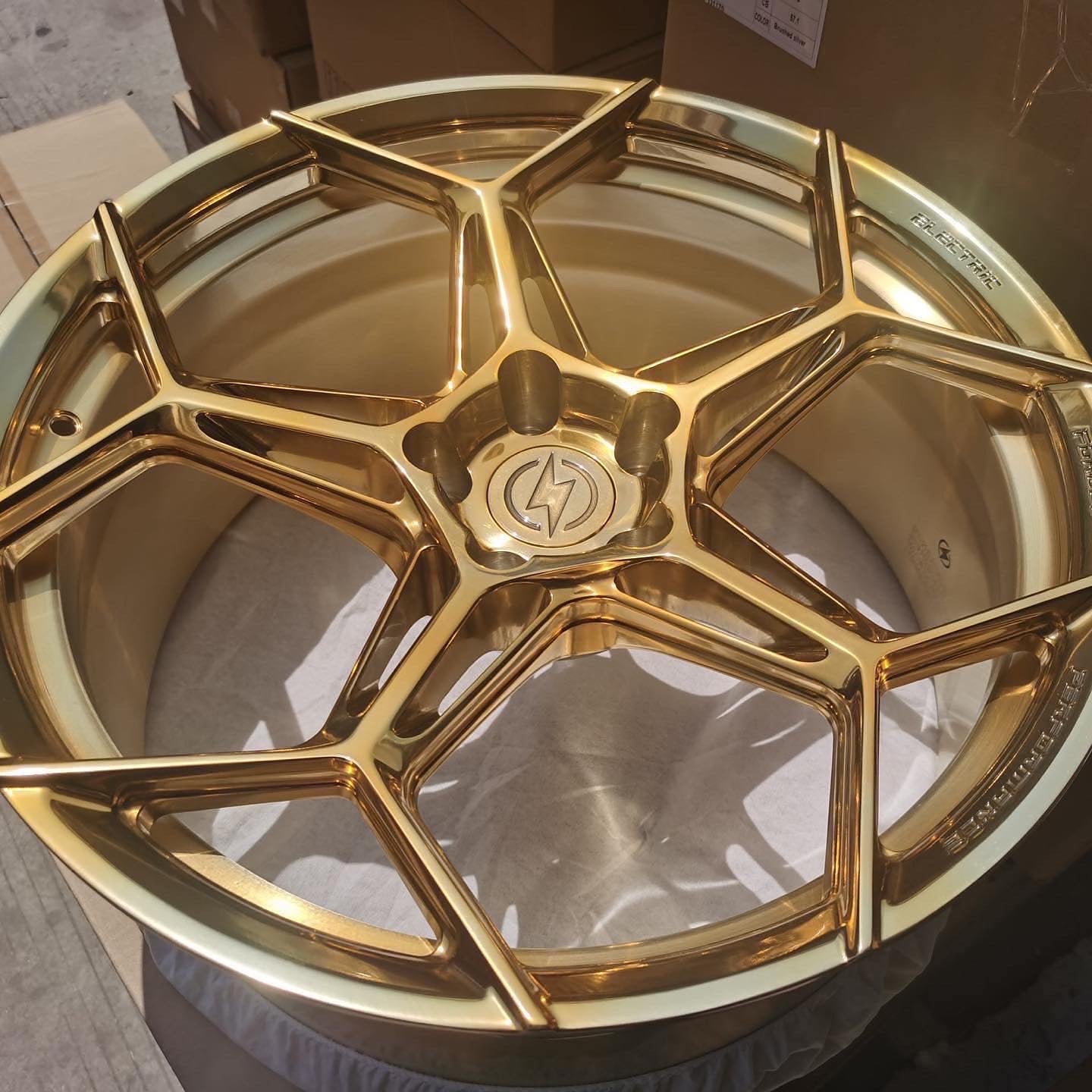Gold Custom Forged Wheel